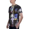 thumbnail image 6 of Mobile Suit Gundam Shirt 3d Printed T Shirt Crewneck Short Sleeve Top Tees For Mens, 6 of 8