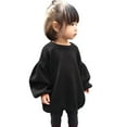 thumbnail image 3 of Bnwani Kid's Fall Tops Gifts That Are So Mom Toddler Infant Baby Kids Girls Lantern Sleeve Shirt Tops Outfits Clothes 120, 3 of 3