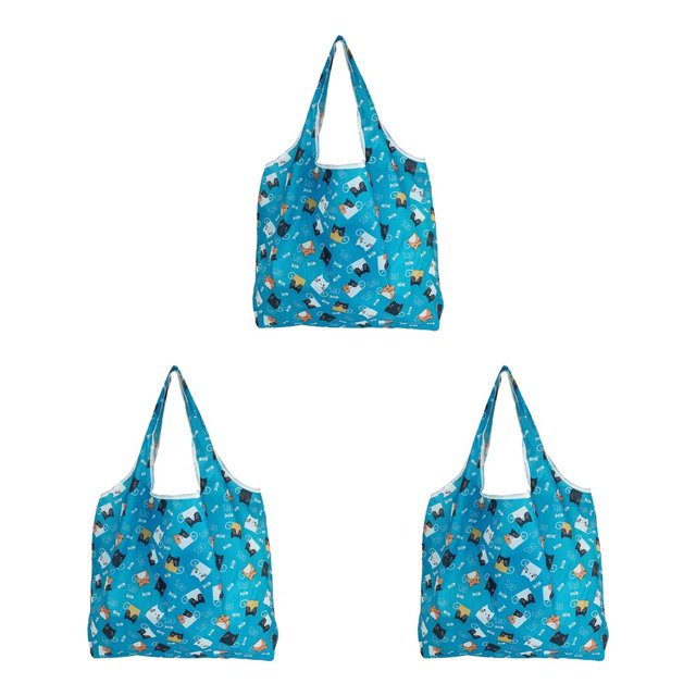 Jumpingount Bolsa de almacenamiento de gran capacidad con asa, bolsas de compras a la moda, bolsa de regalos plegable portátil, bolsa de viaje al Type1 NO1