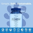 thumbnail image 2 of Nalgene Water Bottle - Lightweight Sustain Tritan BPA-Free Shatterproof Bottle for Backpacking, Hiking, Gym, 32 OZ, Wide Mouth, Baby Blue, 2 of 3