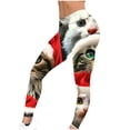 thumbnail image 5 of QQAMB Christmas Leggings for Women Funny Snowflake Print Leggings Stretch High Waist Gym Yoga Pants Xmas Holidays Tights Multicolor M, 5 of 6