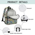 thumbnail image 4 of Monster Cartoon Truck Gray Pattern Cute School Backpack Bag for School with Padded Back and Adjustable Shoulder Straps 15.25"x11.5"x5.25", 4 of 5