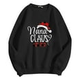 thumbnail image 4 of Fiaer Sweatshirt for Women Christmas Grandma Oversized Long Sleeve Pullover Loose Fit Crew Neck Trendy Cute Graphic Tops Black XXL, 4 of 5