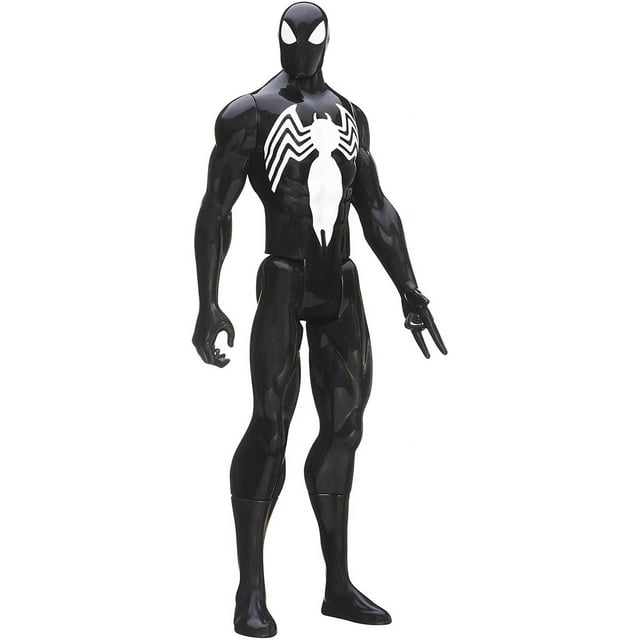 Spider-Man Marvel Ultimate Spider-Man Titan Hero Series Black Suit Spider-Man Figure - 12 Inch