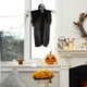 thumbnail image 4 of Xihbxyly Calavera Colgante de Halloween, Accesorio de Plástico de Tamaño Natural, Brazos Articulados para Exhibición Personalizable, Decoración Espeluznante para Árbol o Ventana, Diversión para Fiest, 4 of 6