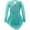 Mint Green, variant on Girls Shiny Mock Neck Mesh Spliced Figure Ice Skating Dress Competition Dance Costumes Leotard Mint Green 4