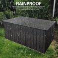 thumbnail image 5 of Outdoor Metal Storage Box,Patio Rattan Deck Box With Lockable Doors,Large Capacity,Waterproof Roofs, Storage Box For Storing Your Cushions, Pillows, Blankets, Toys,Black, 5 of 5