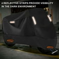 thumbnail image 6 of Gustave 300D Motorcycle Cover Outdoor Waterproof Heavy Duty Scooter Motorbike Cover All Season Universal Weather Protection with Night Reflective, Lock-Hole and Storage Bag, 6 of 12