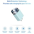 thumbnail image 2 of Coreykin 20W USB C Wall Charger-2 Pack Super Fast Charger with 6FT Cable-Compatible with iPhone 14/14Pro/13/13 Pro/12/12Pro/XS/Max/XR/X/8/8 Plus-Blue, 2 of 7