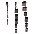 thumbnail image 5 of Cortador de cuero de 18 Uds., punzón de acero de alto carbono, caja de formas surtidas, cortador de punzón hueco para tela, arcilla, cinturón DIY, 5 of 5