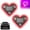 Red*2, variant on Car LED Ambient Light - Solar-Powered Heart-Shaped LED Neon Light for Night Driving, IP65 Waterproof, 5 Modes, Romantic Gift for Christmas, Valentine's Day, Anniversary, Date Night(Pink)