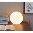 thumbnail image 3 of ORE international, Inc. 7.5" In Small White Glass Globe Table Lamp, 3 of 5