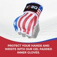 thumbnail image 4 of Defy Sports Gel Padded Fitness Gloves - Ideal for Men & Women, MMA, Muay Thai, Boxing Fight, Flag, S, 4 of 5