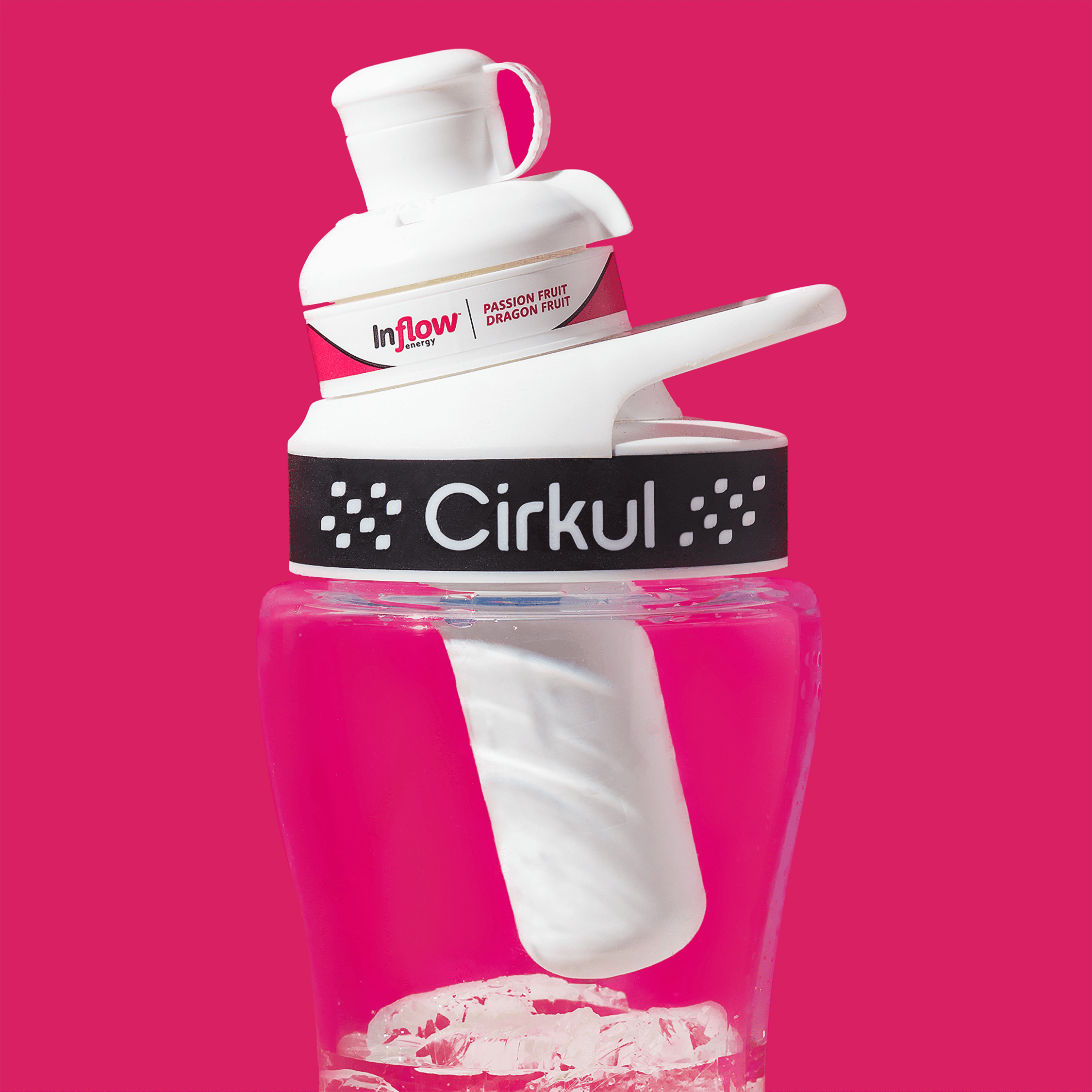 (2 pack) Cirkul Inflow Energy Passion Fruit Dragon Fruit Flavor Cartridge, Drink Mix, 1-Pack