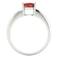 thumbnail image 4 of Solitaire Engagement Ring for Women - 1.5ct Natural Garnet in 14K White Gold Promise Ring, 4 of 5
