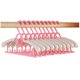 thumbnail image 1 of 20 Piezas Perchas para Ropa de Bebé YONGSHENG Estante Elástico de Plástico Rosa, 1 of 5