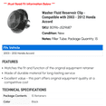 thumbnail image 2 of Washer Fluid Reservoir Clip - Compatible with 2003 - 2012 Honda Accord - Dorman, 2 of 2