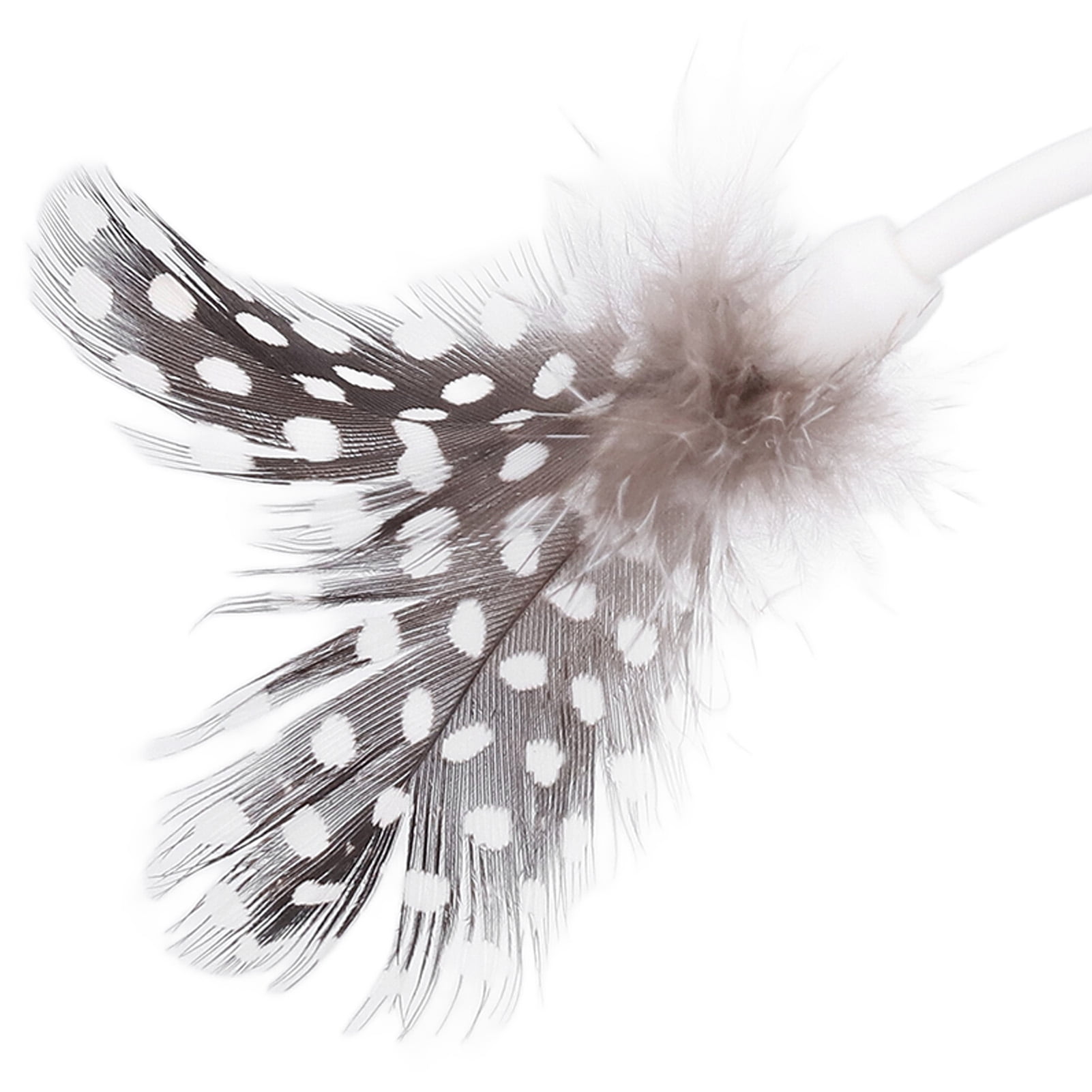 Rupoun Smart Electric Interactive Cat Toy Rechargeable Automatic Moving Exercise Promoting Remote Control Toys with Feather, Black (5.51 in / 14 cm)