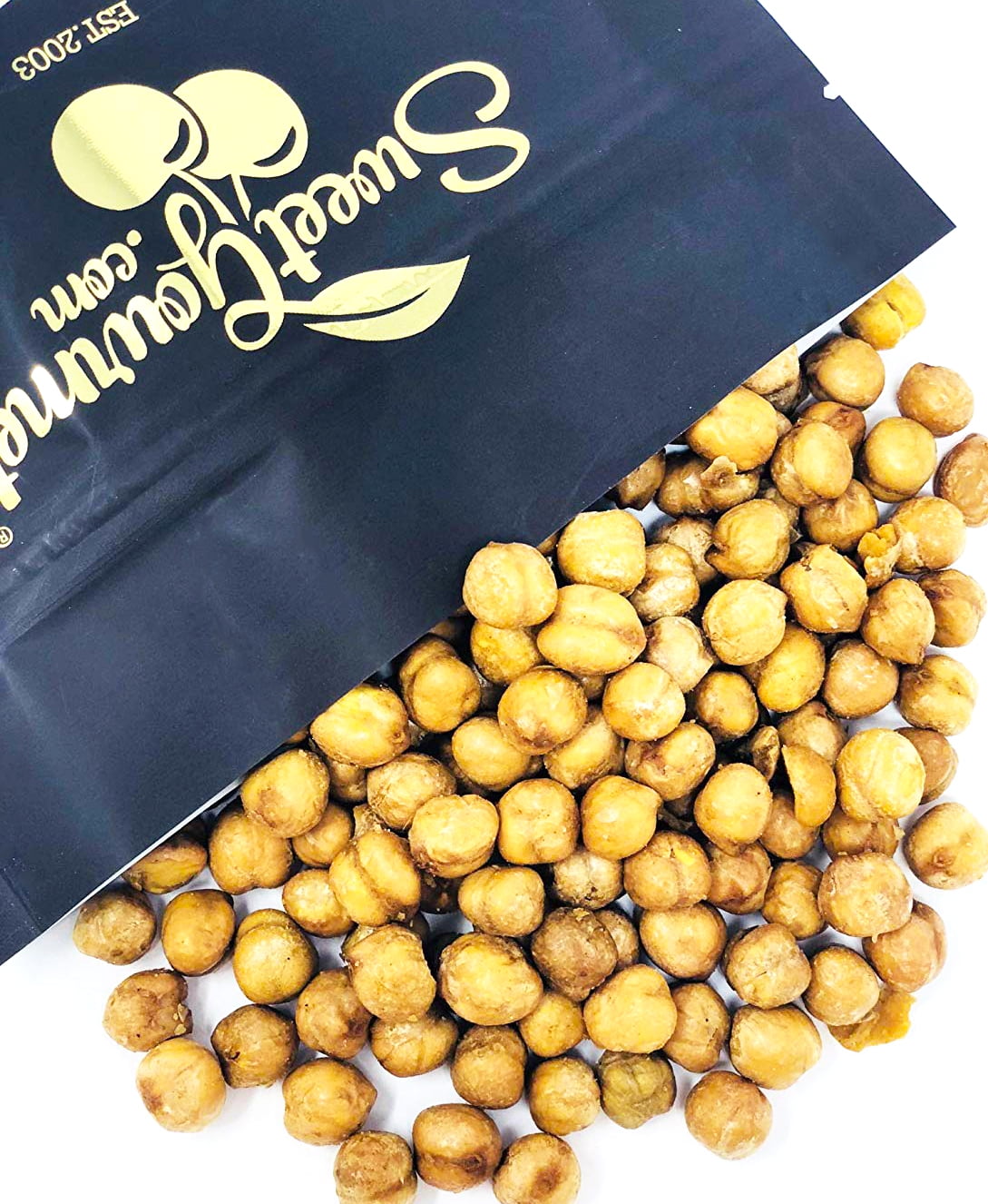 SweetGourmet Roasted & Salted Golden Chickpeas, garbanzo beans