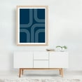 thumbnail image 2 of Abstract Mid Century style line art  - Illustration Oak Framed Wall Art Print 30 x 40 inches, 2 of 3