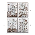 thumbnail image 1 of Children Painting Stencil Decorative Stamping Template Season Elements Convenient DIY Coloring Tools Embossing Stencils for Cake Cards Spring, 1 of 8