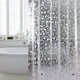 thumbnail image 1 of Cortina de ducha de EVA impermeable y antimoho de 180 x 180 cm con 12 ganchos inoxidables, semitransparente para bañera., 1 of 1