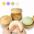 thumbnail image 4 of Hot!4PC Squeeze Toys,Large Steamed Stuffed Dumpling Bun, Squeeze Ball for Anxiety Relief, Focus on Birthday, Party (4 Colors), 4 of 9