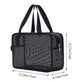 thumbnail image 2 of Bolso de aseo portátil Shower Caddy Moyad Mesh, negro, 2 of 7