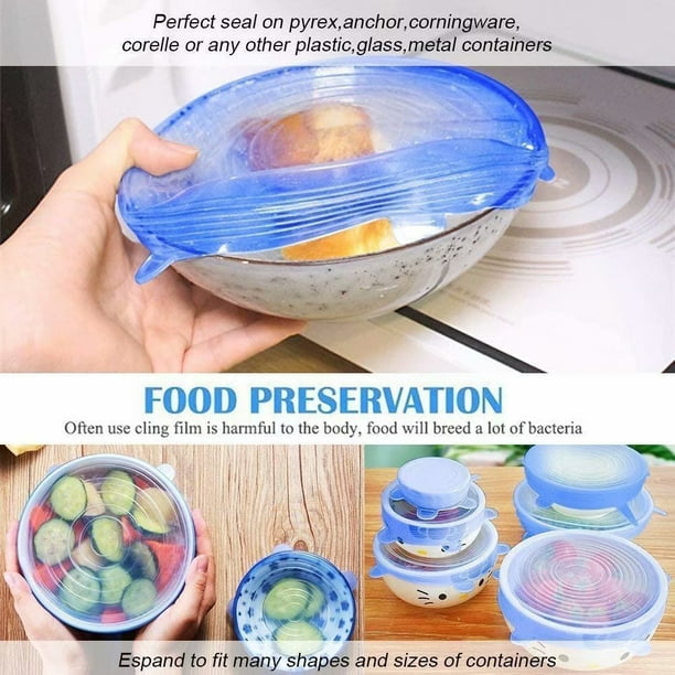 Silicone Stretch Lids 12 Pack Reusable Silicone Lids Durable