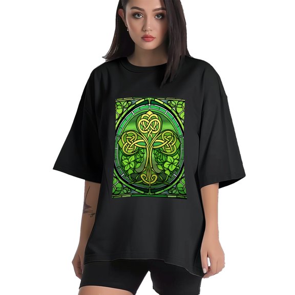 Plus Size Shirt for Women Black Tops for Women Short Sleeves Shirt for Women ST Patrick T Shirt Crewneck Shirt for Women XS