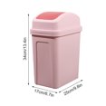 thumbnail image 3 of Liaiai Kitchen Can with Swing Top Lid, Slim Waste Bin Sturdy Small Garbage Can Medium Recycling Bin for Office, Bathroom, Under Counter, Dorm, Bedroom, 3 of 7