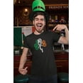 thumbnail image 2 of Make Your Mark Design Shamrock & Ireland Flag Irish Heritage T-Shirt & Party Favors for Men & Women Black, 2 of 7