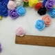 thumbnail image 4 of Corona de flores decorativas de rosas de espuma de PE de simulación de 2,5 cm con cabeza de flor falsa, 500 flores, 4 of 6