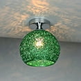 thumbnail image 2 of Loetky Modern Green Aluminum Ceiling Light Shade, LED Flush Mount Lamp Cover for Bedroom, Hallway & Home Decor, Easy to Install Living Room Lighting Fixture, 2 of 4