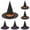 Purple 3PCS & Orange 3PCS, variant on Halloween Hat Party Hats Women Clothes 2PCS Halloween Witch Clothes Accessories