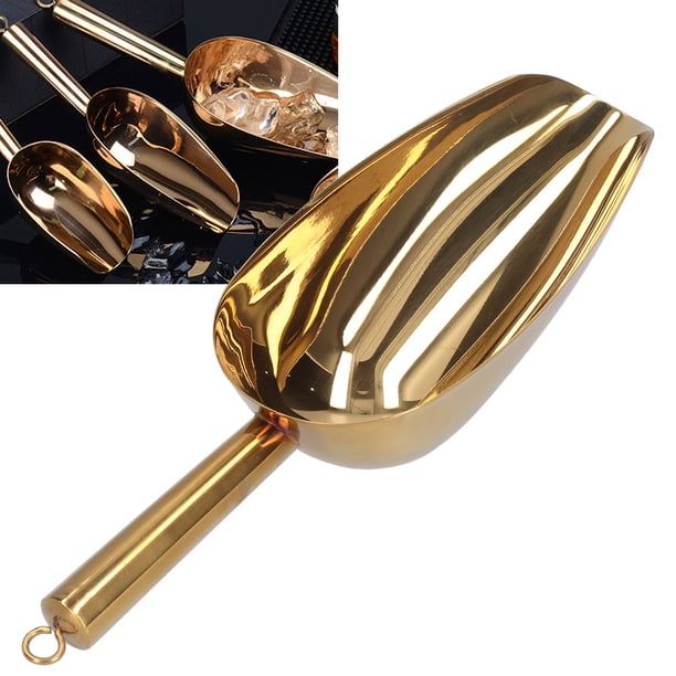 Cuchara Para Hielo, Barra De Acero Inoxidable, Pala Para Alimentos, Pala Para Harina, Accesorios De Cocina Con Diseño Sin Costuras, Adecuada Para Hielo, Azúcar, Harina, Té Y Y