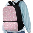 thumbnail image 4 of KUIFORTI Kids Girls Schoolbag Ergonomic Backpack 17 Inch Students School Stationery Bag for Teens Children Toddlers,Rainbow Floral Print, 4 of 6