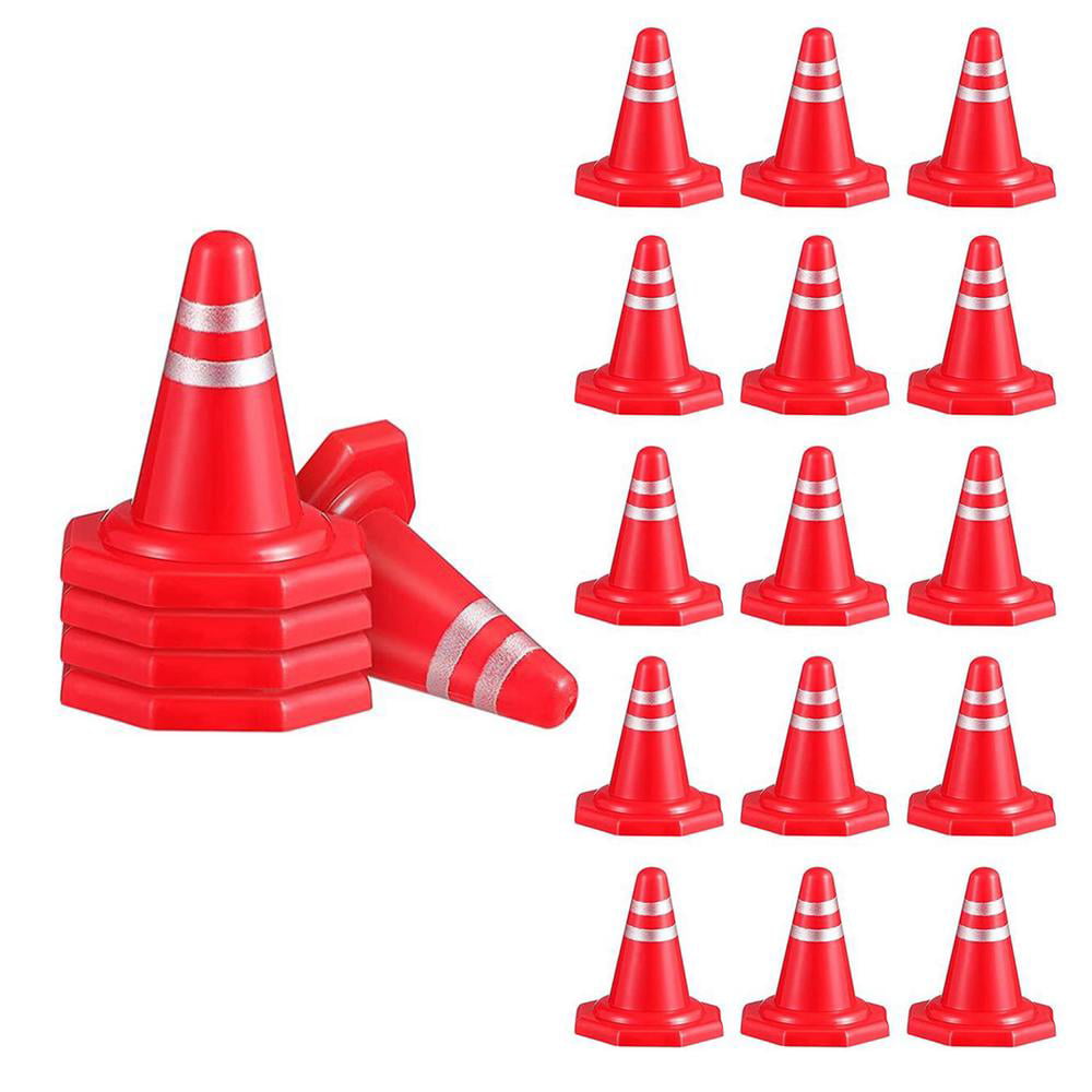 Details about   20pcs Mini Traffic Cones Sand Table Racing Cones Road Signs Roadblock Toy 