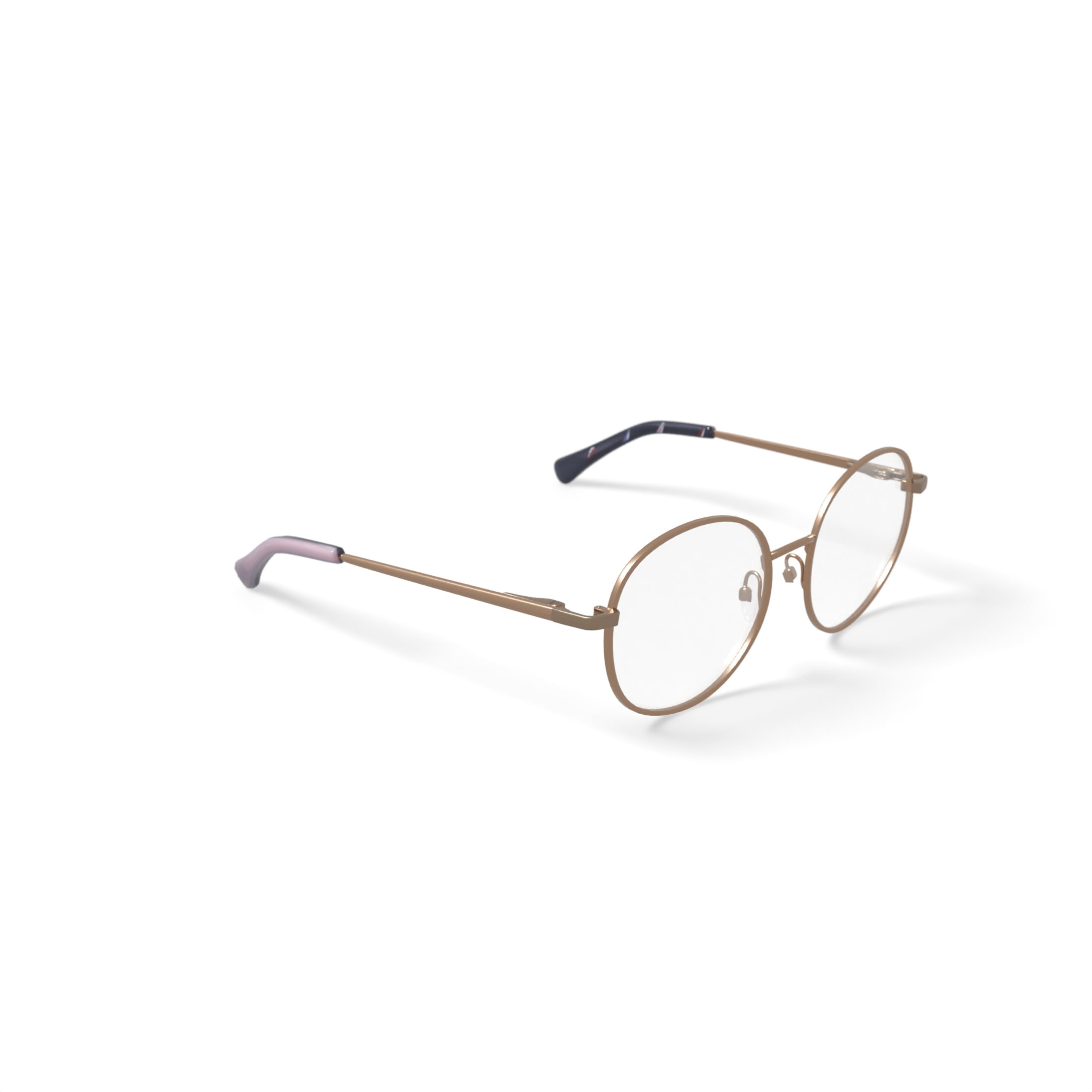 Nautica Youth NGO107 Prescription Eyeglasses with Case, Shiny Nude