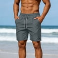 thumbnail image 2 of Hurxie Men's Athletic Shorts Bodybuilding Workout Gym Shorts with Pockets Gray,L, 2 of 7