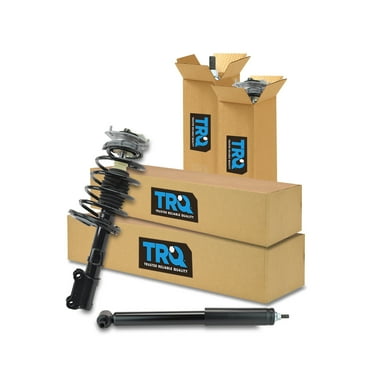 TRQ Front and Rear Complete Strut Assembly & Shock Absorber Kit Complete Strut & Coil Spring Assembly Fits Select 2001-2009 Volvo S60 1999-2006 S80 2001-2007 V70