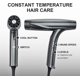 thumbnail image 5 of Secador de pelo de plasma de salón plegable, velocidad de rotación de nivel 100,000, secado rápido en 2 minutos, cuidado del cabello a temperatura constante, automático Adepaton CZMR-HY165, 5 of 6