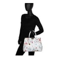 thumbnail image 2 of Sharo Deleite 24 Floral Design Italian Leather Tote & Shoulder Bag, 2 of 8
