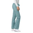 thumbnail image 4 of Adar Pantalon D\'uniforme Médical Droit pour Femmes, Cordon de Serrage, Popeline Durable, Noir, 4 of 7