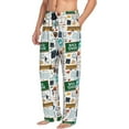 thumbnail image 2 of Balery Back To School A print Men's Pajama Pants,Ultra Lightweight Pjs,Lounge Pant-Small, 2 of 9