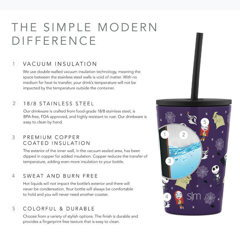 Simple Modern Disney Kids Cup 12 oz Classic Tumbler with Lid and