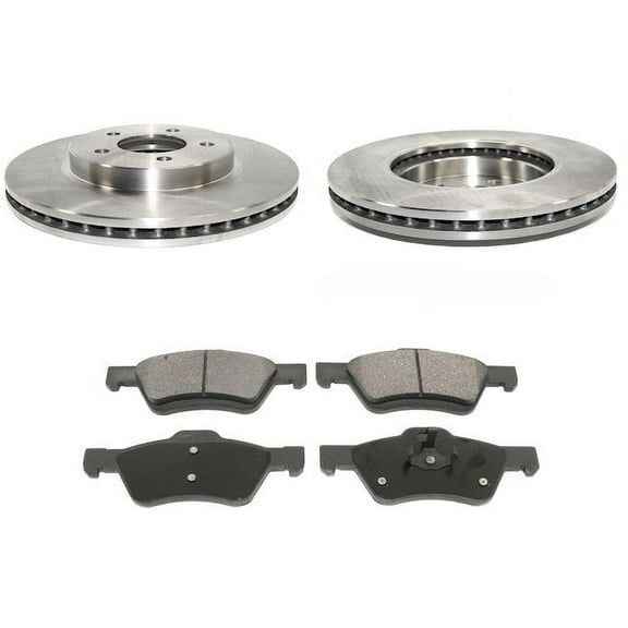 Front Brake Pad and Rotor Kit - Compatible with 2009 - 2012 Ford Escape 2010 2011