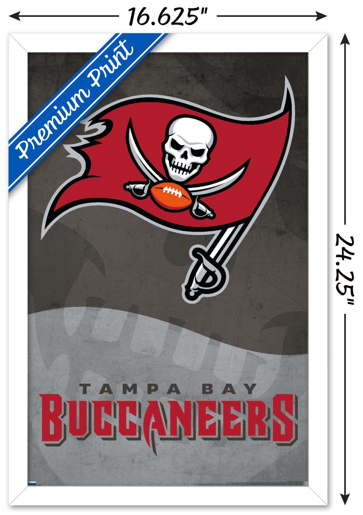 NFL Tampa Bay Buccaneers - Logo 21 Wall Poster, 22.375 x 34