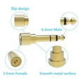 thumbnail image 6 of Headphones Adapter for Piano Keyboard, 2-Pack 3.5mm 1/8'' Female to 6.35mm 1/4'' Male Jack Plug Stereo Adapter Gold Plated for Electronic Piano, Guitar, Drum, 6 of 8