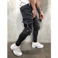 thumbnail image 4 of Men Cargo Joggers Casual Drawstring Waist Tapered Fit Stretch Pants with Multiple Pockets for Everyday Wear, 4 of 5